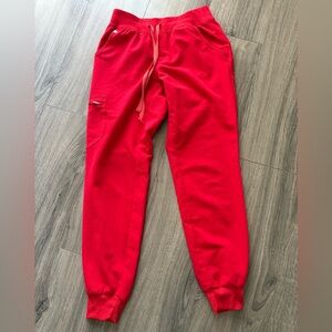 Figs XS Red Jogger Pants (Zamora)